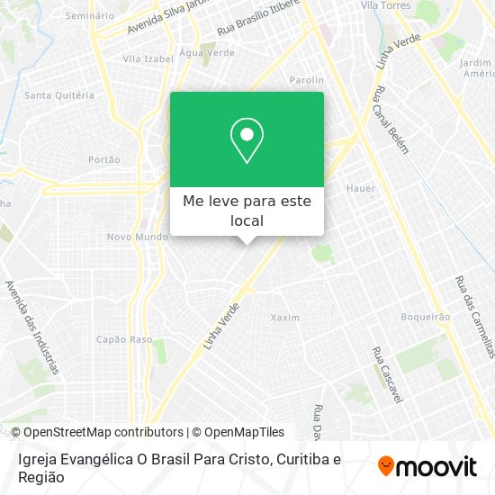 Igreja Evangélica O Brasil Para Cristo mapa