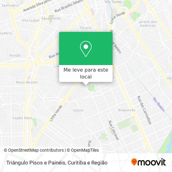 Triângulo Pisos e Painéis mapa