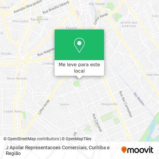 J Apolar Representacoes Comerciais mapa