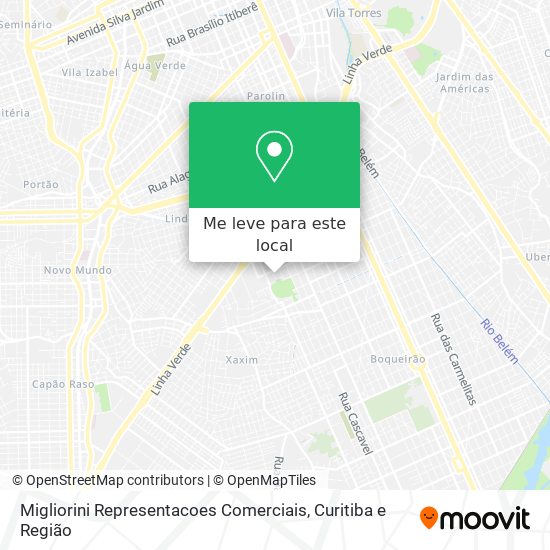 Migliorini Representacoes Comerciais mapa