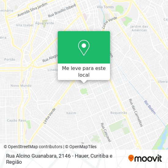 Rua Alcíno Guanabara, 2146 - Hauer mapa