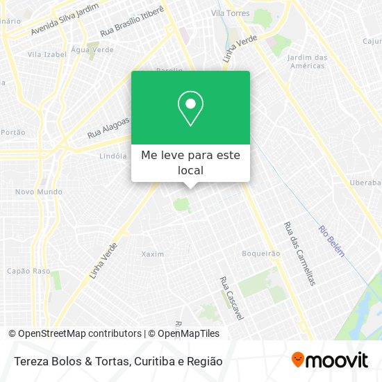 Tereza Bolos & Tortas mapa