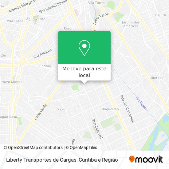 Liberty Transportes de Cargas mapa