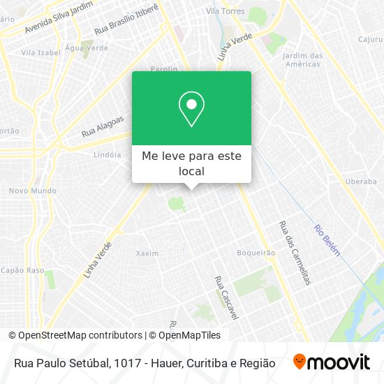 Rua Paulo Setúbal, 1017 - Hauer mapa