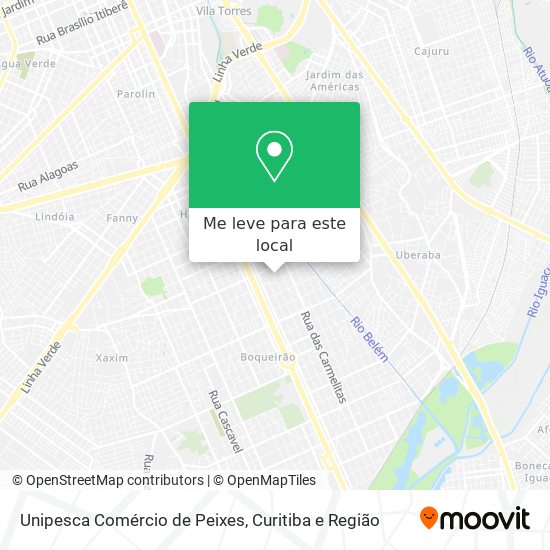 Unipesca Comércio de Peixes mapa