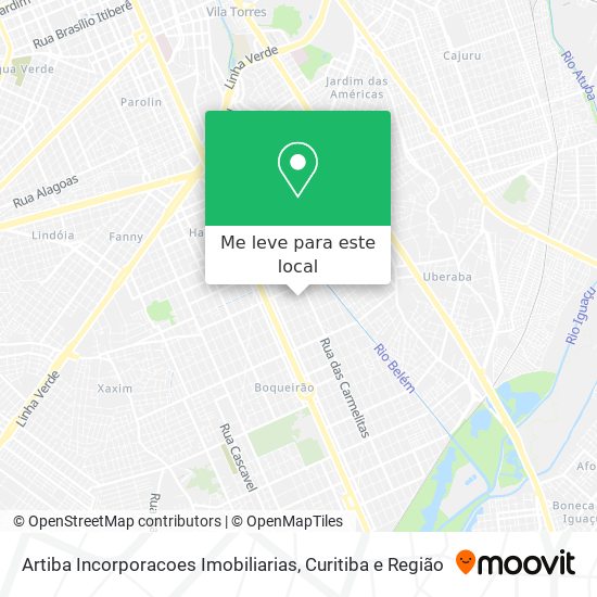 Artiba Incorporacoes Imobiliarias mapa