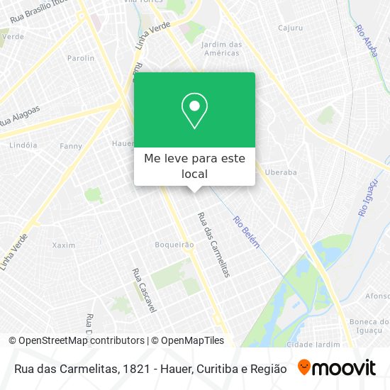Rua das Carmelitas, 1821 - Hauer mapa
