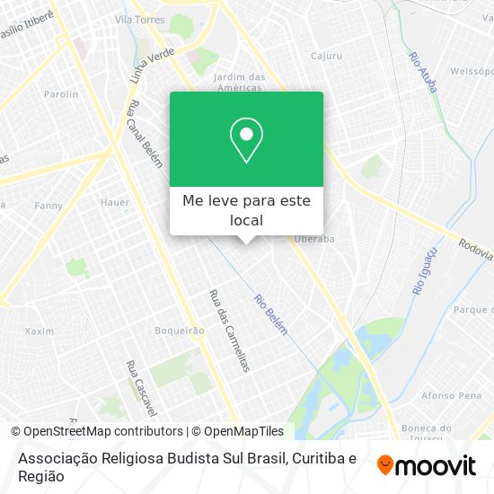Associação Religiosa Budista Sul Brasil mapa