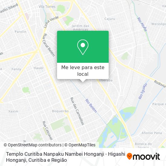 Templo Curitiba Nanpaku Nambei Honganji - Higashi Honganji mapa