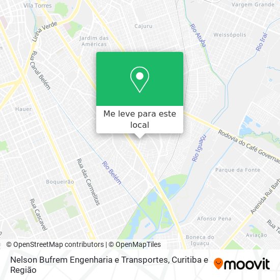 Nelson Bufrem Engenharia e Transportes mapa
