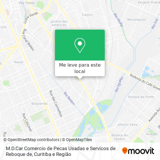 M.D.Car Comercio de Pecas Usadas e Servicos de Reboque de mapa