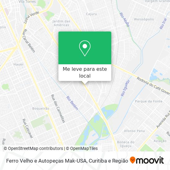 Ferro Velho e Autopeças Mak-USA mapa