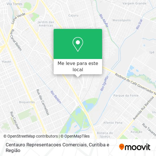 Centauro Representacoes Comerciais mapa