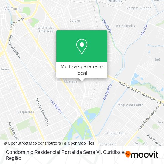 Condominio Residencial Portal da Serra VI mapa