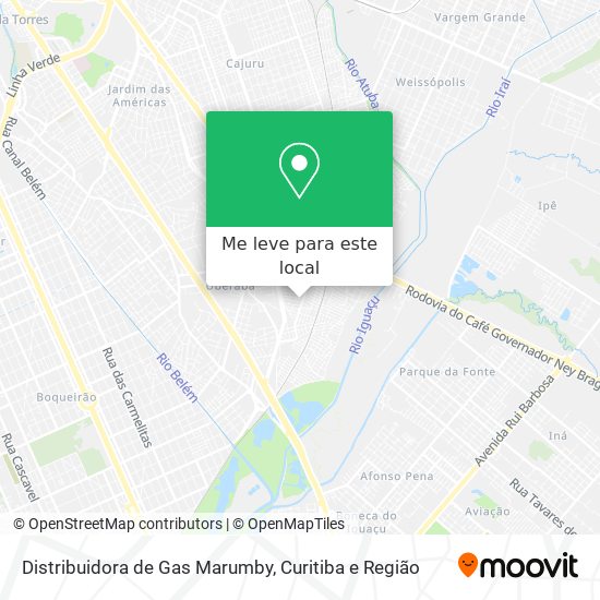 Distribuidora de Gas Marumby mapa