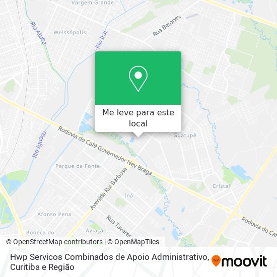 Hwp Servicos Combinados de Apoio Administrativo mapa