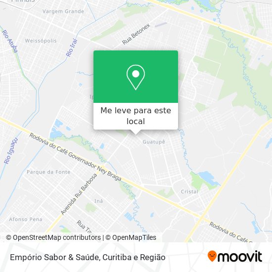 Empório Sabor & Saúde mapa