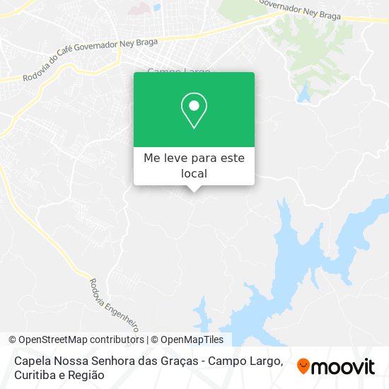 Capela Nossa Senhora das Graças - Campo Largo mapa