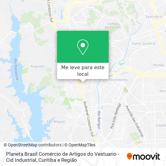 Planeta Brasil Comércio de Artigos do Vestuario - Cid Industrial mapa