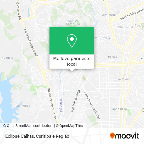 Eclipse Calhas mapa