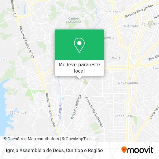 Igreja Assembléia de Deus mapa