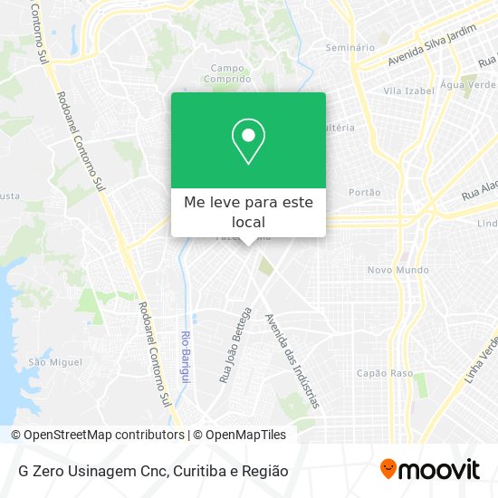 G Zero Usinagem Cnc mapa