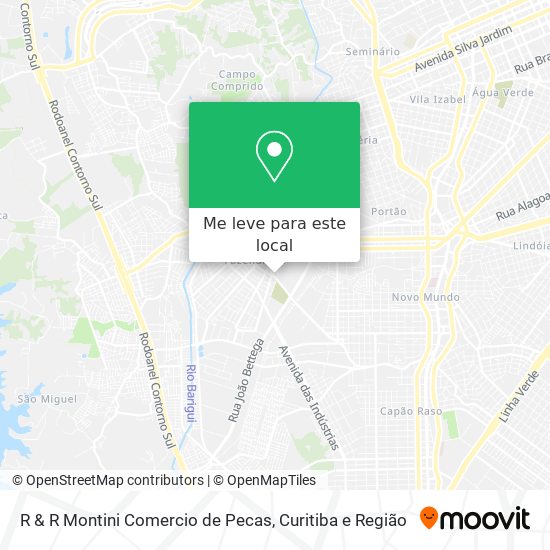 R & R Montini Comercio de Pecas mapa