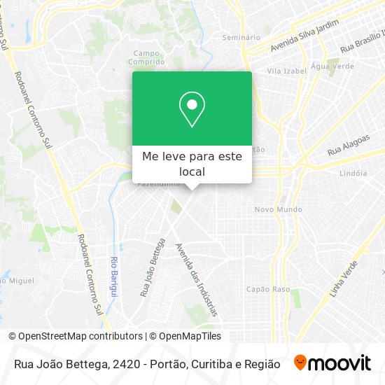 Rua João Bettega, 2420 - Portão mapa
