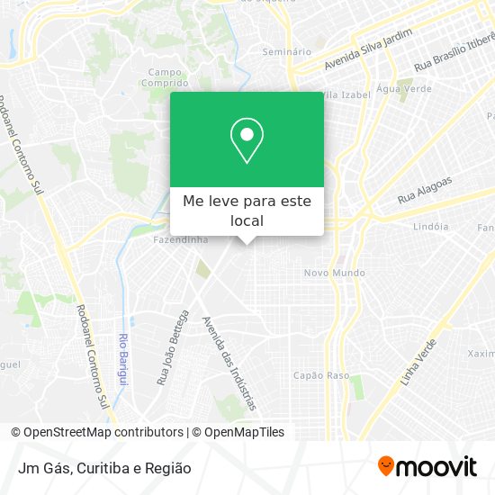 Jm Gás mapa