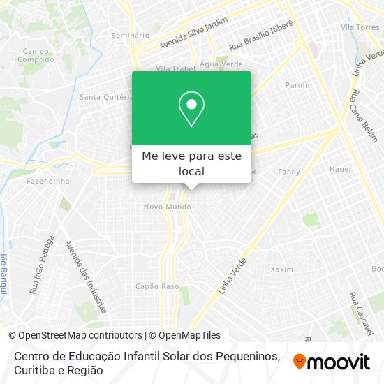 Centro de Educação Infantil Solar dos Pequeninos mapa