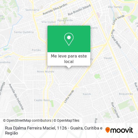 Rua Djalma Ferreira Maciel, 1126 - Guaíra mapa
