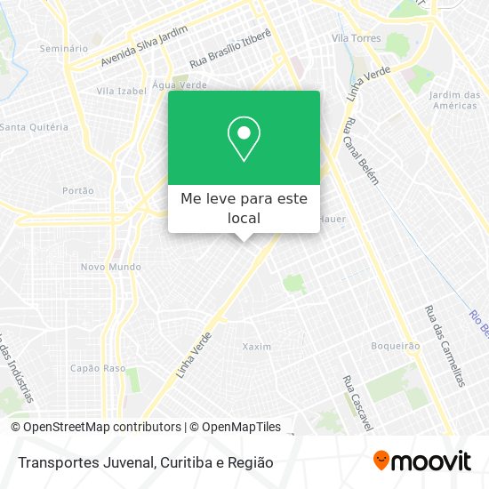 Transportes Juvenal mapa
