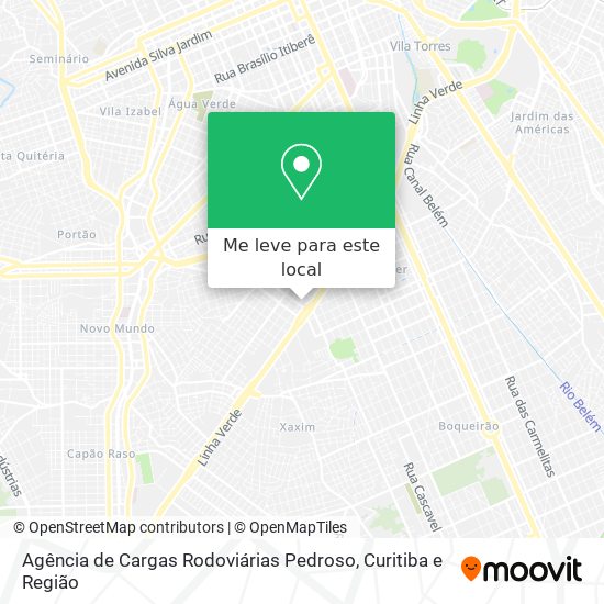 Agência de Cargas Rodoviárias Pedroso mapa