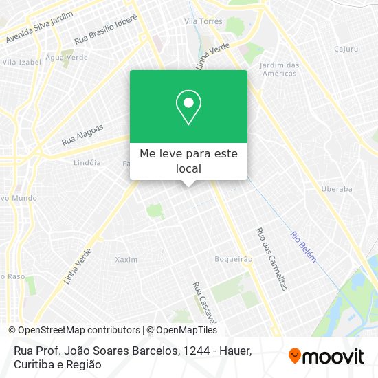 Rua Prof. João Soares Barcelos, 1244 - Hauer mapa
