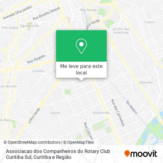 Associacao dos Companheiros do Rotary Club Curitiba Sul mapa