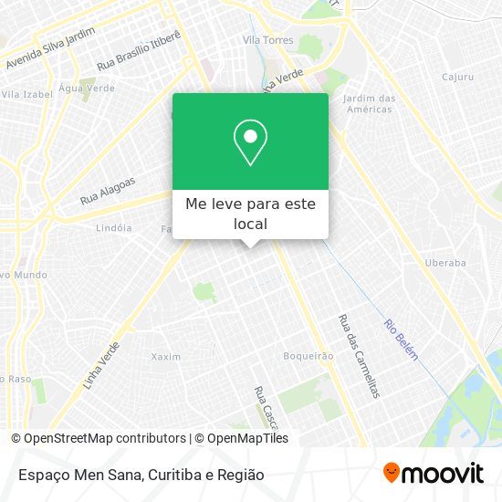 Espaço Men Sana mapa