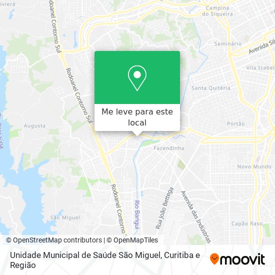 Unidade Municipal de Saúde São Miguel mapa