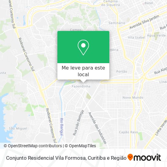 Conjunto Residencial Vila Formosa mapa