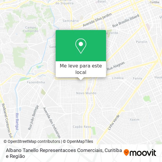 Albano Tanello Representacoes Comerciais mapa