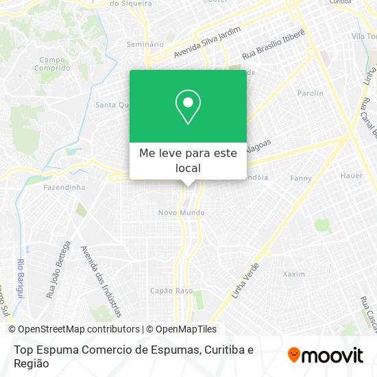 Top Espuma Comercio de Espumas mapa