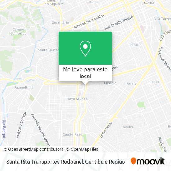 Santa Rita Transportes Rodoanel mapa