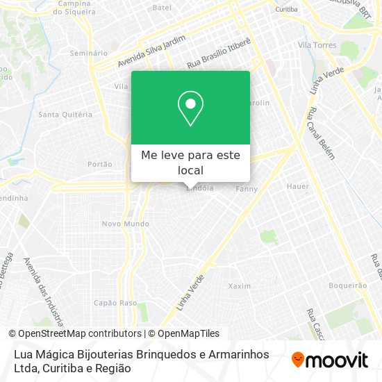 Lua Mágica Bijouterias Brinquedos e Armarinhos Ltda mapa