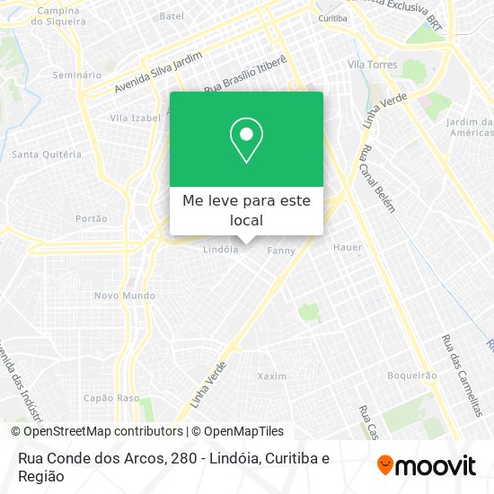 Rua Conde dos Arcos, 280 - Lindóia mapa