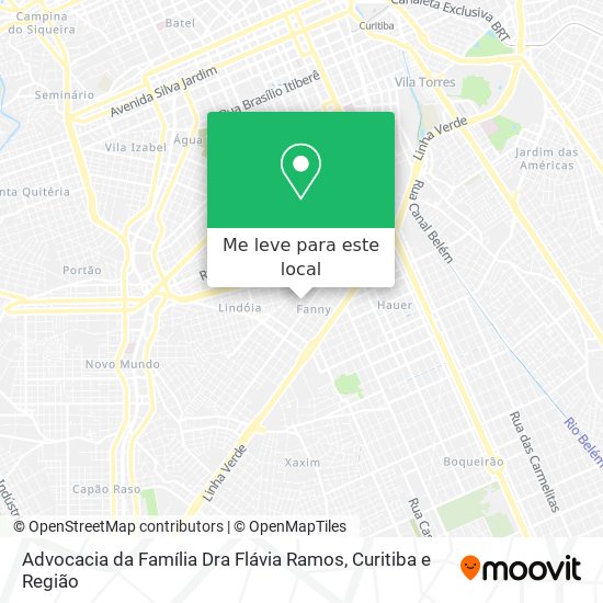 Advocacia da Família Dra Flávia Ramos mapa
