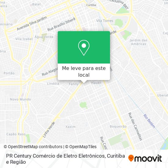 PR Century Comércio de Eletro Eletrônicos mapa