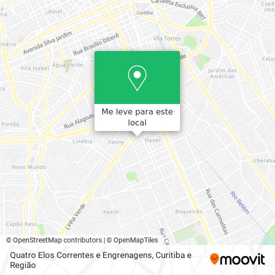 Quatro Elos Correntes e Engrenagens mapa