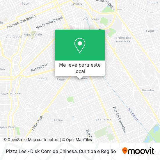 Pizza Lee - Disk Comida Chinesa mapa