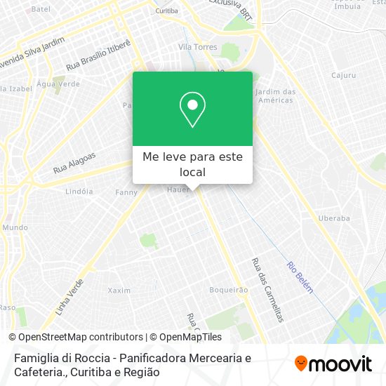 Famiglia di Roccia - Panificadora Mercearia e Cafeteria. mapa