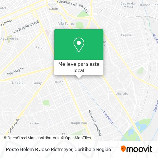 Posto Belem R José Rietmeyer mapa