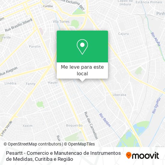 Pesartt - Comercio e Manutencao de Instrumentos de Medidas mapa